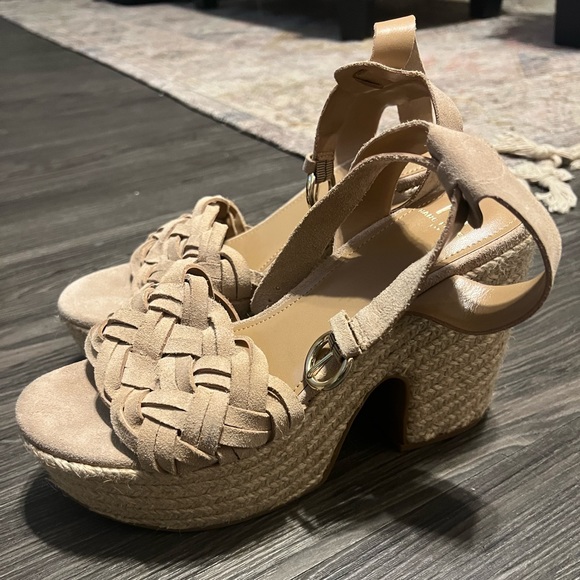 Marc Fisher Odilia Suede Braided Wedge - Picture 5 of 9